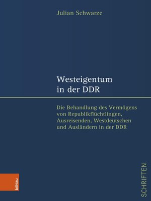 cover image of Westeigentum in der DDR